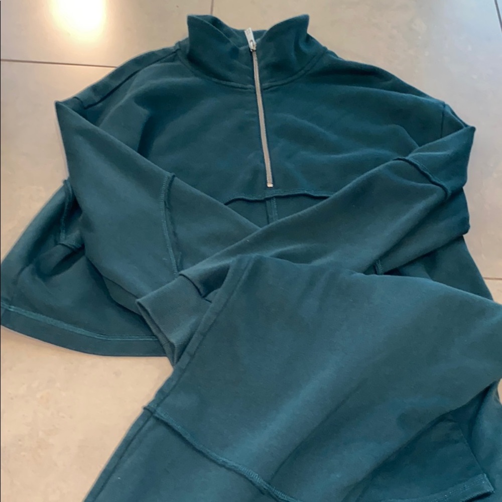 Sweaty Betty Green Sweat Suit